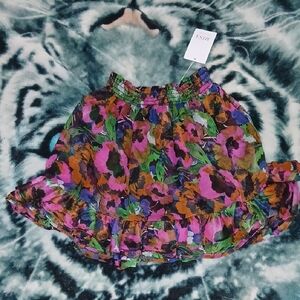 MISA Los Angeles Colorful Ruffle Skirt